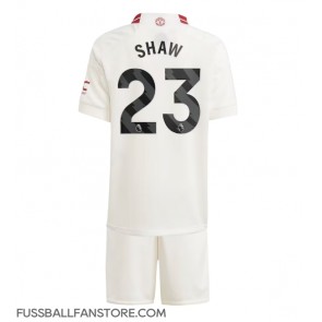 Manchester United Luke Shaw #23 Replik 3rd trikot Kinder 2023-24 Kurzarm (+ Kurze Hosen)